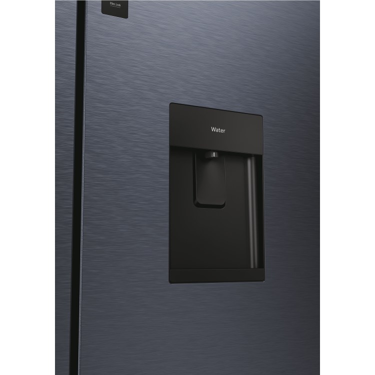 Haier Cube 90 Series 5 525 Litre Four Door American Fridge Freezer - Black