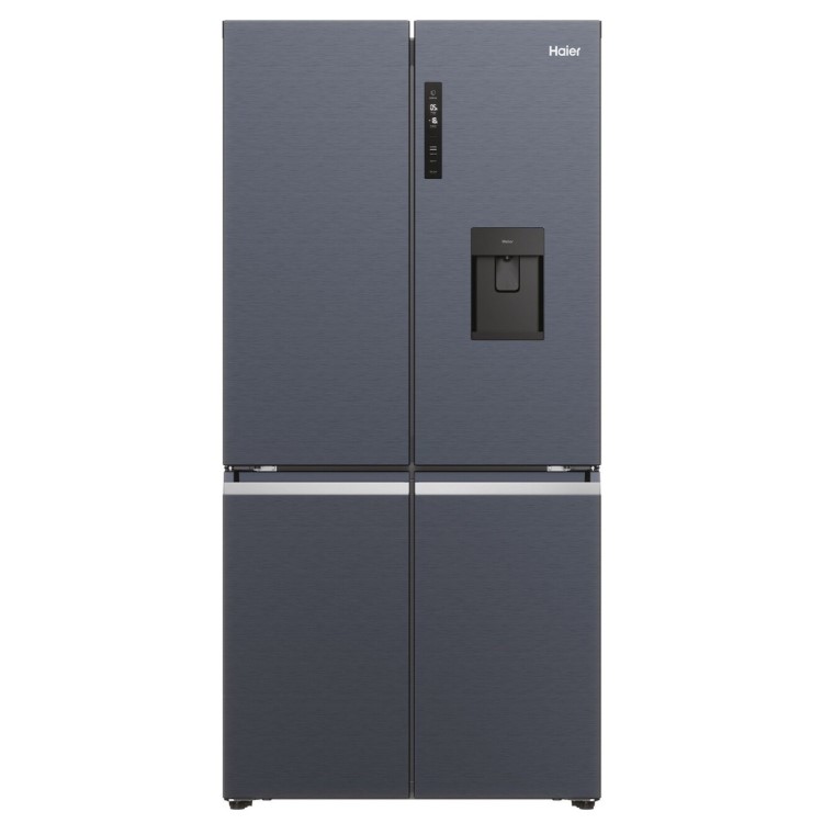 Haier Cube 90 Series 5 525 Litre Four Door American Fridge Freezer - Black