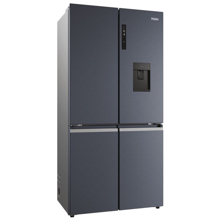 Haier Cube 90 Series 5 525 Litre Four Door American Fridge Freezer - Black