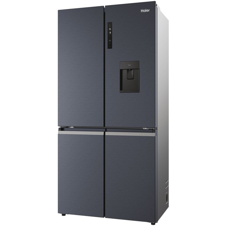 Haier Cube 90 Series 5 525 Litre Four Door American Fridge Freezer - Black