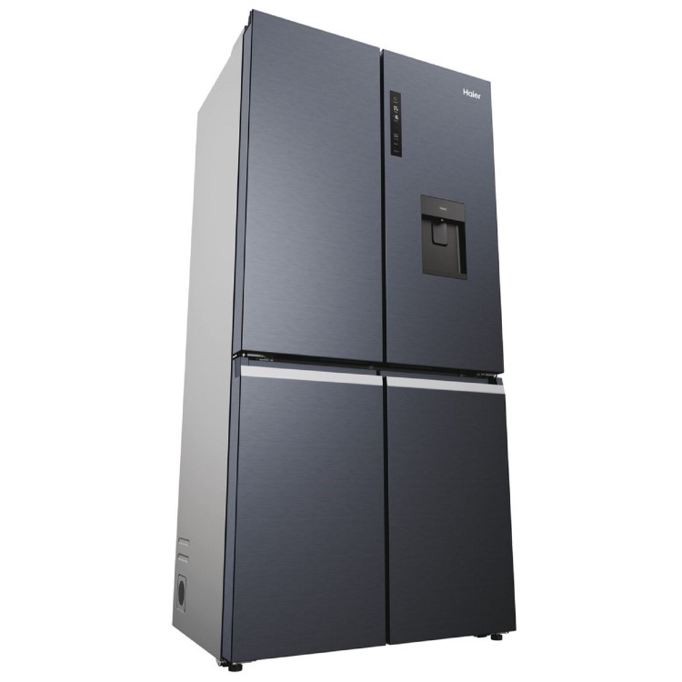 Haier Cube 90 Series 5 525 Litre Four Door American Fridge Freezer - Black