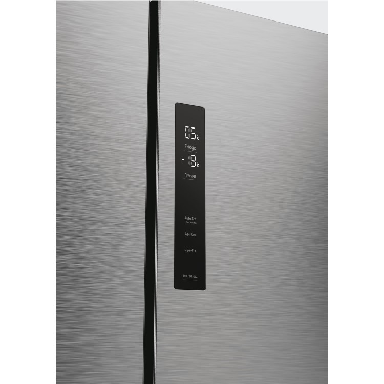 Haier Cube 90 Series 5 528 Litre Four Door American Fridge Freezer - Silver