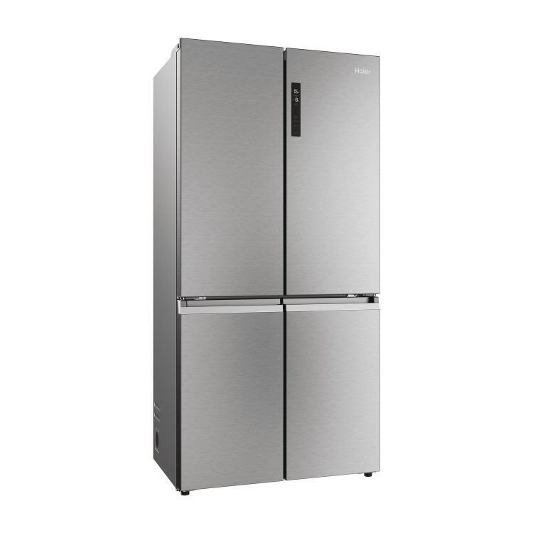 Haier Cube 90 Series 5 528 Litre Four Door American Fridge Freezer - Silver