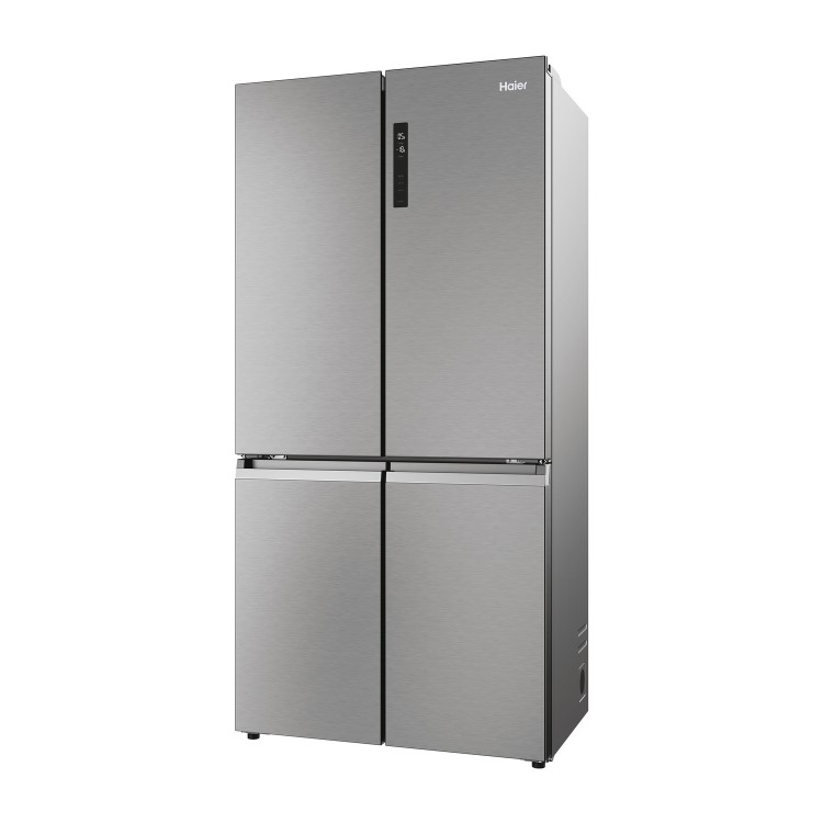 Haier Cube 90 Series 5 528 Litre Four Door American Fridge Freezer - Silver