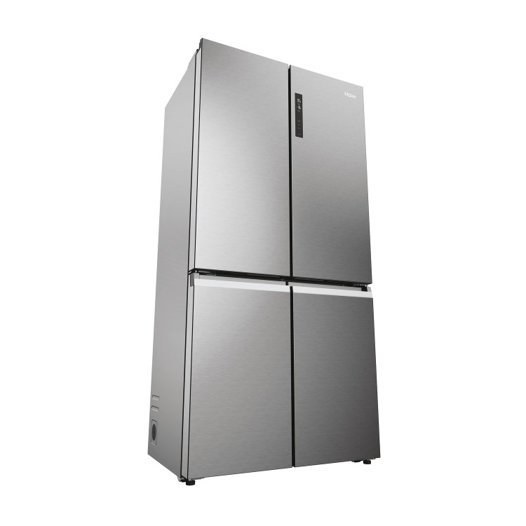 Haier Cube 90 Series 5 528 Litre Four Door American Fridge Freezer - Silver