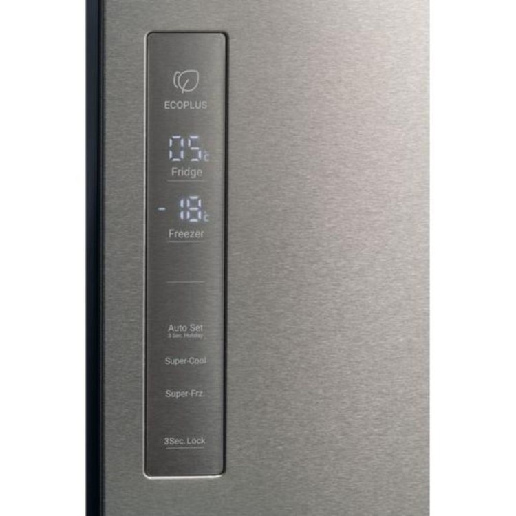 Haier Series 5 643 Litre Side-by-Side American Fridge Freezer - Stainless steel