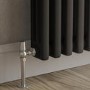 Reggio Midnight Black Horizontal Triple Column Traditional Radiator 300x605mm 1341 BTU - Cast Iron Style