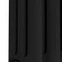 Reggio Midnight Black Horizontal Triple Column Traditional Radiator 300x830mm 1857 BTU - Cast Iron Style