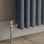 Reggio Anthracite Horizontal Triple Column Traditional Radiator 600x830mm 3581 BTU - Cast Iron Style