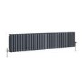 Reggio Anthracite Horizontal Triple Column Traditional Radiator 300x1460mm 3301 BTU - Cast Iron Style