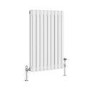 GRADE A1 - Reggio White Horizontal Triple Column Traditional Radiator 600x425mm 1790 BTU - Cast Iron Style