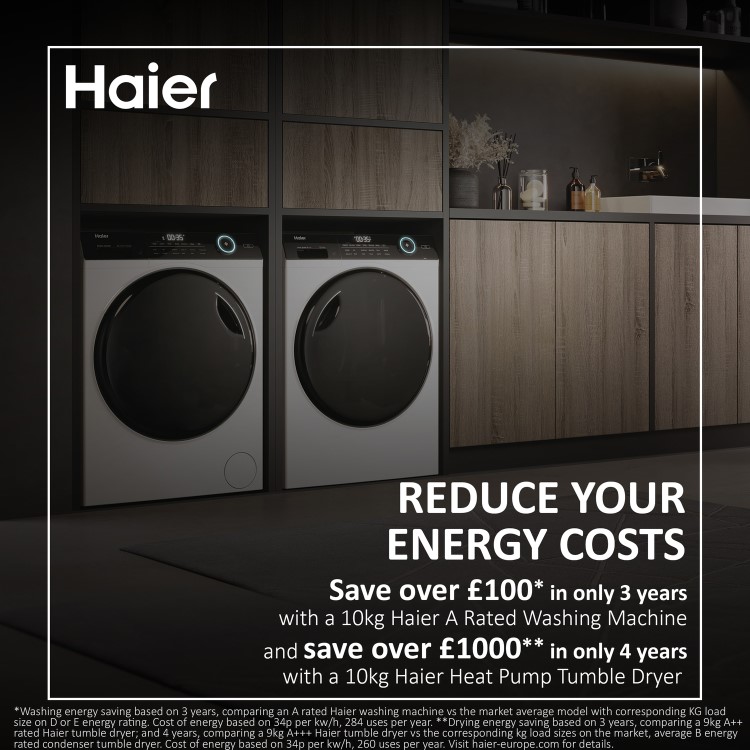 Haier 939 iPro Series 3 10kg Heat Pump Tumble Dryer - Graphite