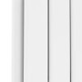 Riace White Horizontal Flat Designer Radiator 600x748mm Double Panel 2827 BTU