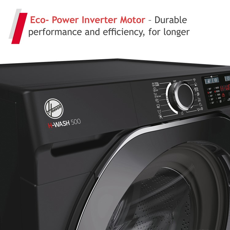 Hoover H-Wash 500 10kg Wash 6kg Dry 1400rpm Washer Dryer - Black