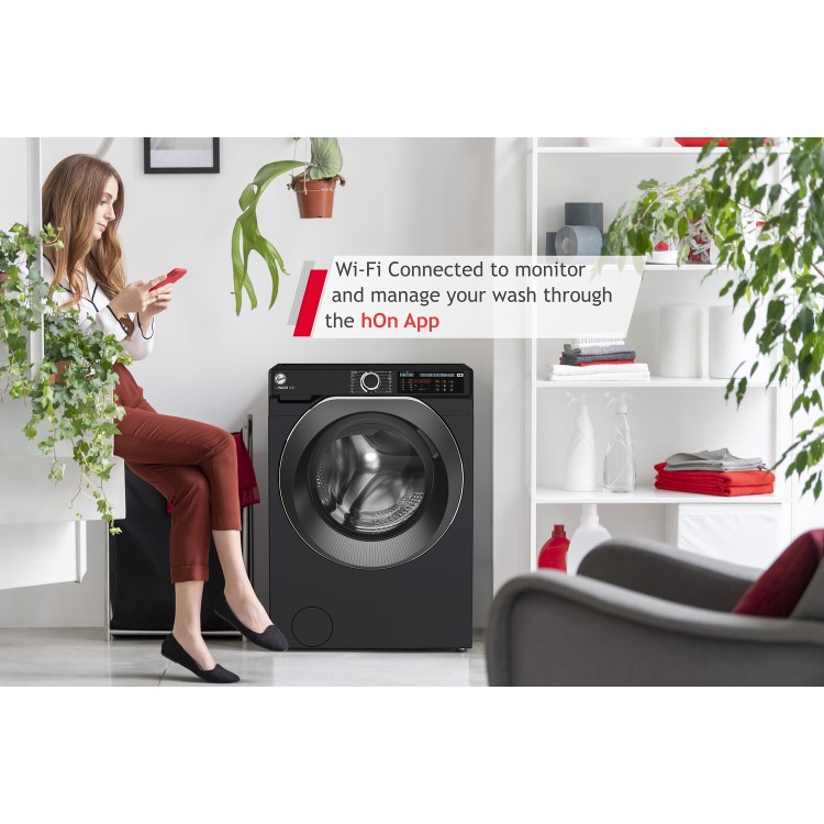 Hoover H-Wash 500 10kg Wash 6kg Dry 1400rpm Washer Dryer - Black