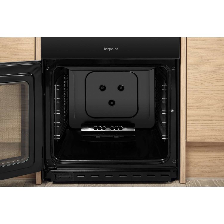 Hotpoint 50cm Gas Cooker - Black