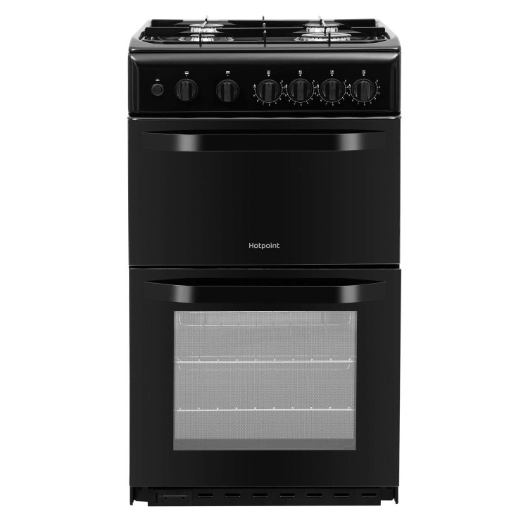 Hotpoint 50cm Gas Cooker - Black