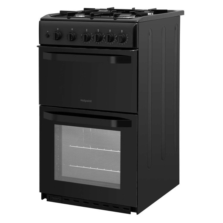 Hotpoint 50cm Gas Cooker - Black