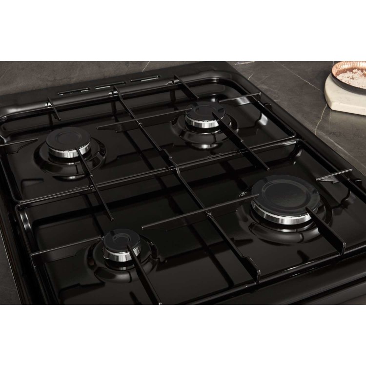 Hotpoint 50cm Gas Cooker - Black