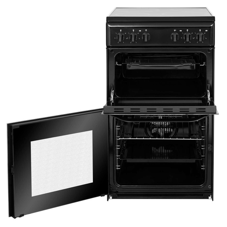 Hotpoint 50cm Electric Cooker - Black