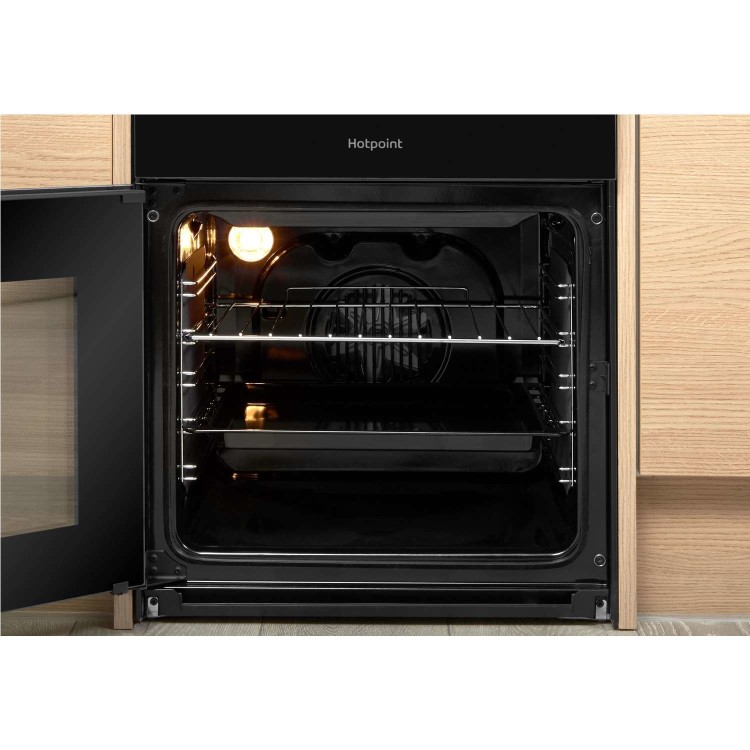 Hotpoint 50cm Electric Cooker - Black