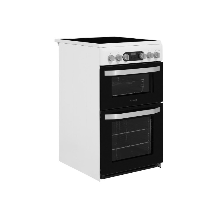 Hotpoint 50cm Double Oven Electric Cooker - White