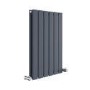 Riace Anthracite Horizontal Flat Designer Radiator 600x408mm Double Panel 1542 BTU