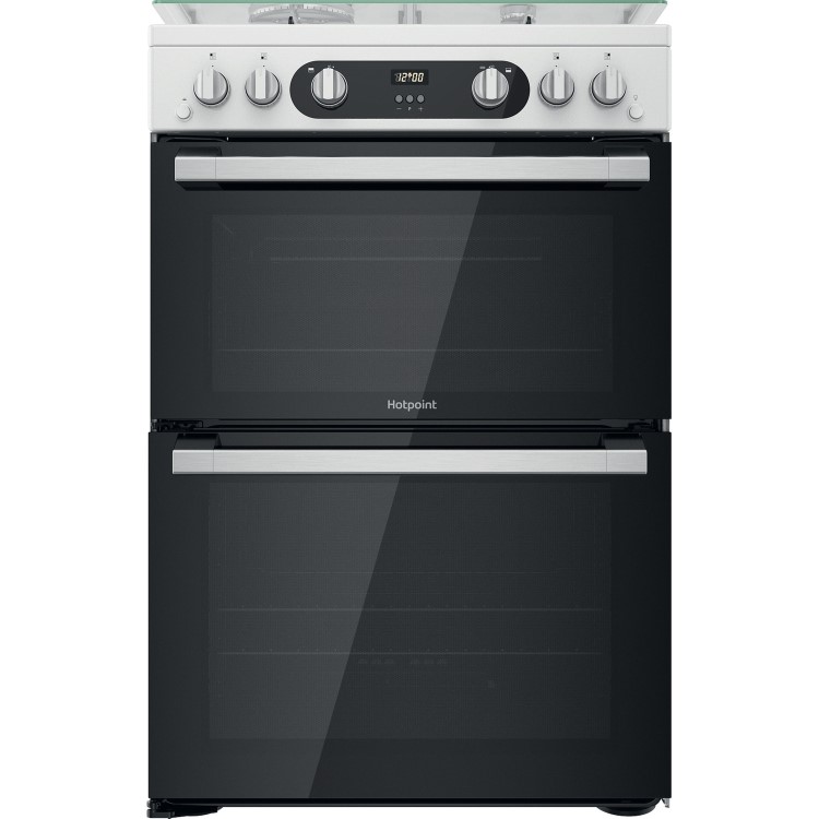 Refurbished Hotpoint HD67G02CCW 60cm Gas Cooker with Lid White