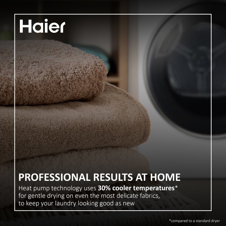 Haier 959 Series 5 9kg Heat Pump Tumble Dryer - Graphite