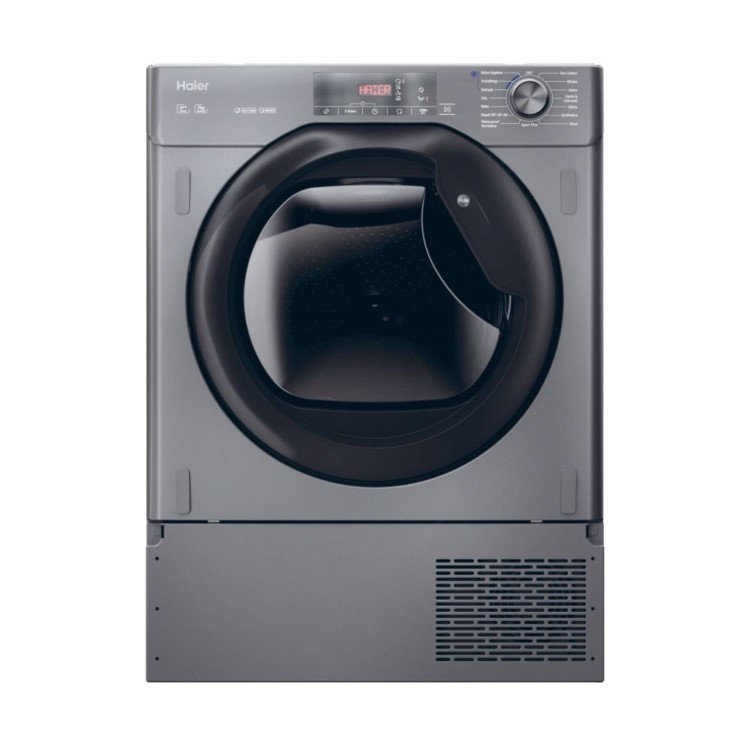 Haier Series 4 7kg Integrated Heat Pump Tumble Dryer - Graphite