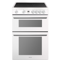 Refurbished Hisense hde3211bwuk 60cm Electric Cooker White