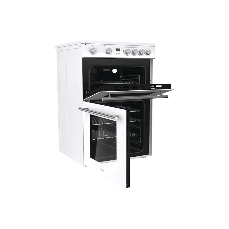 Refurbished Hisense hde3211bwuk 60cm Electric Cooker White