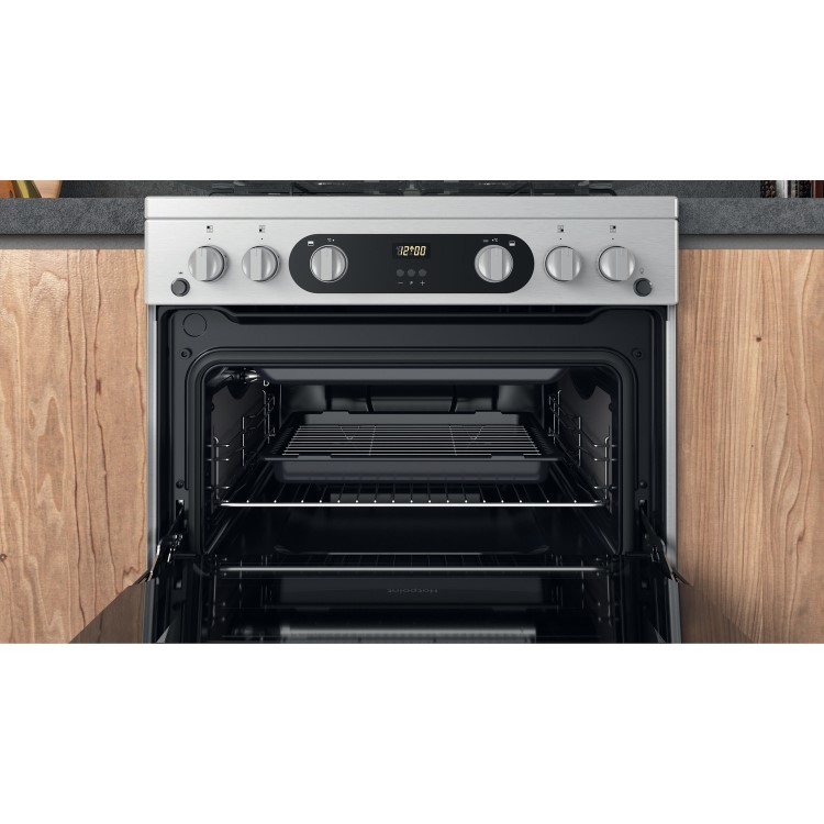 Hotpoint 60cm Gas Cooker - Stainless Steel