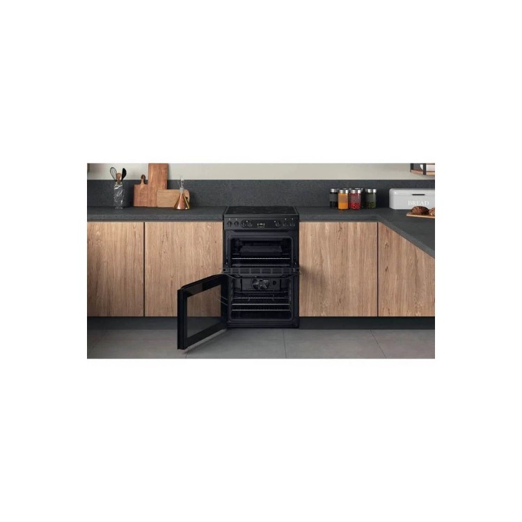 Hotpoint 60cm Electric Cooker - Black