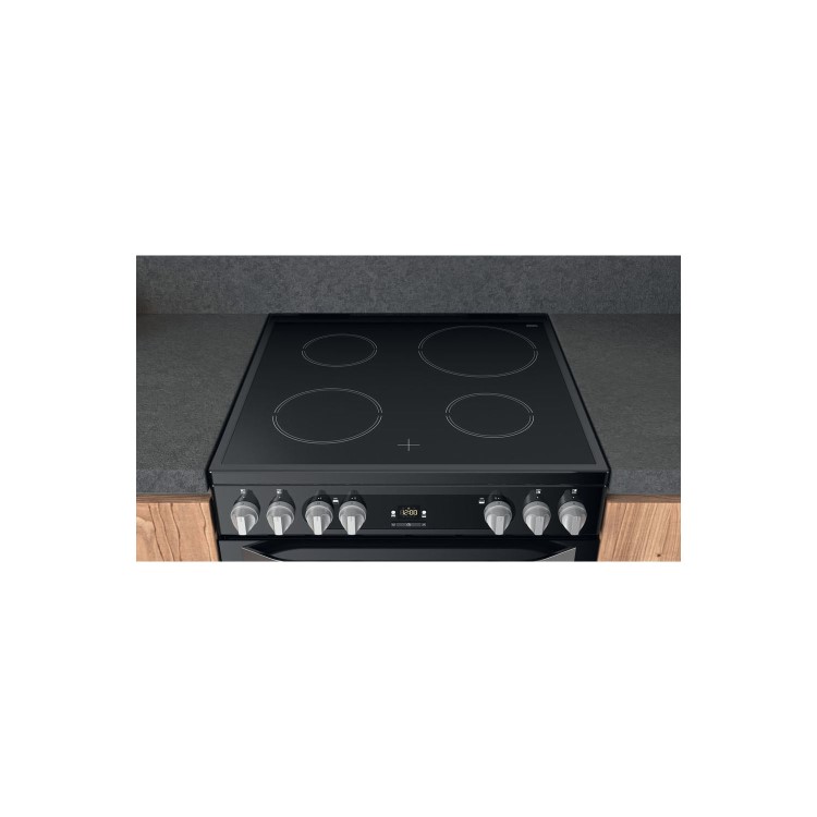 Hotpoint 60cm Electric Cooker - Black