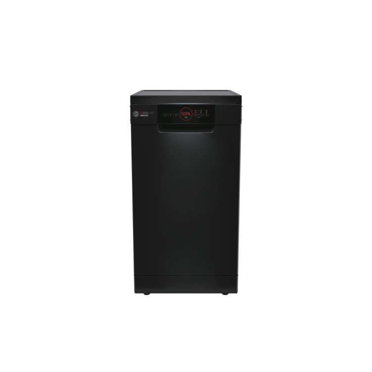 Refurbished Hoover H-Dish 500 HDPH2D1049B-80 10 Place Freestanding Slimline Dishwasher Black