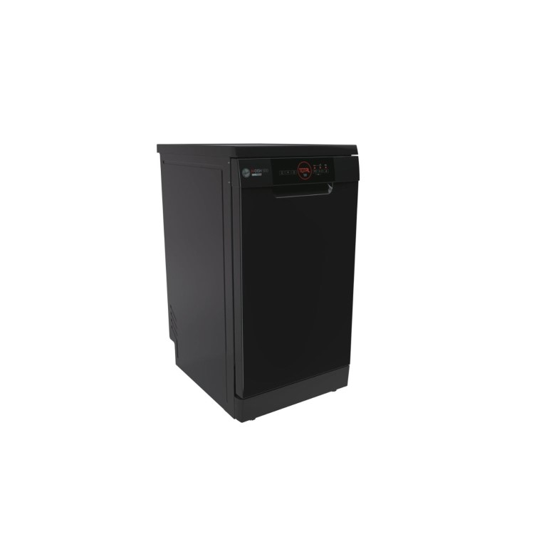 Refurbished Hoover H-Dish 500 HDPH2D1049B-80 10 Place Freestanding Slimline Dishwasher Black