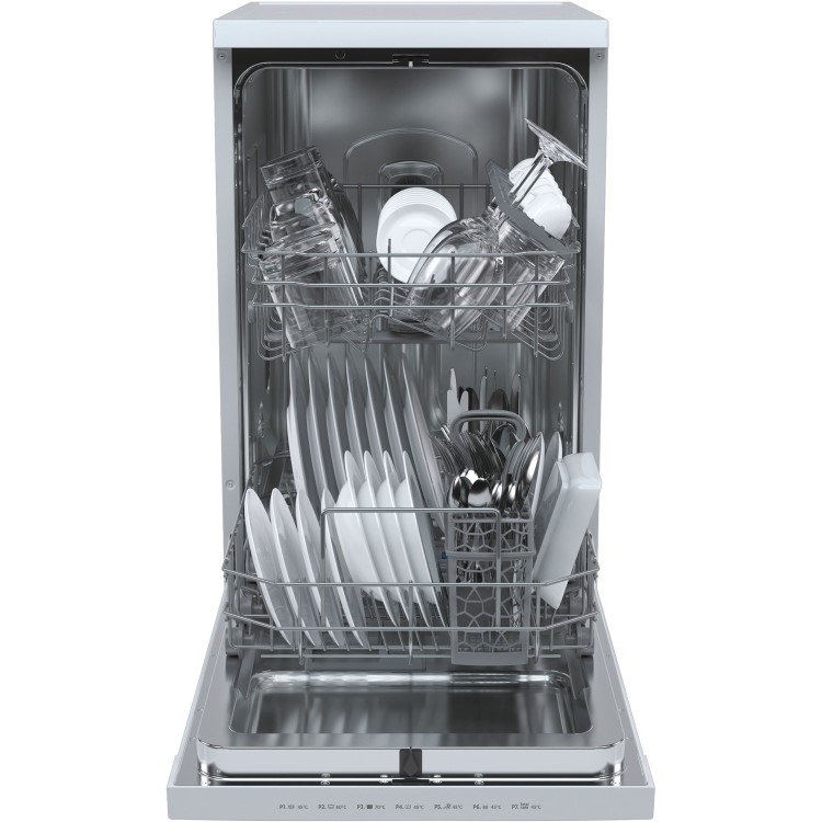 Refurbished Hoover HDPH2D1049W-80 Slimline 10 Place Freestanding Dishwasher White