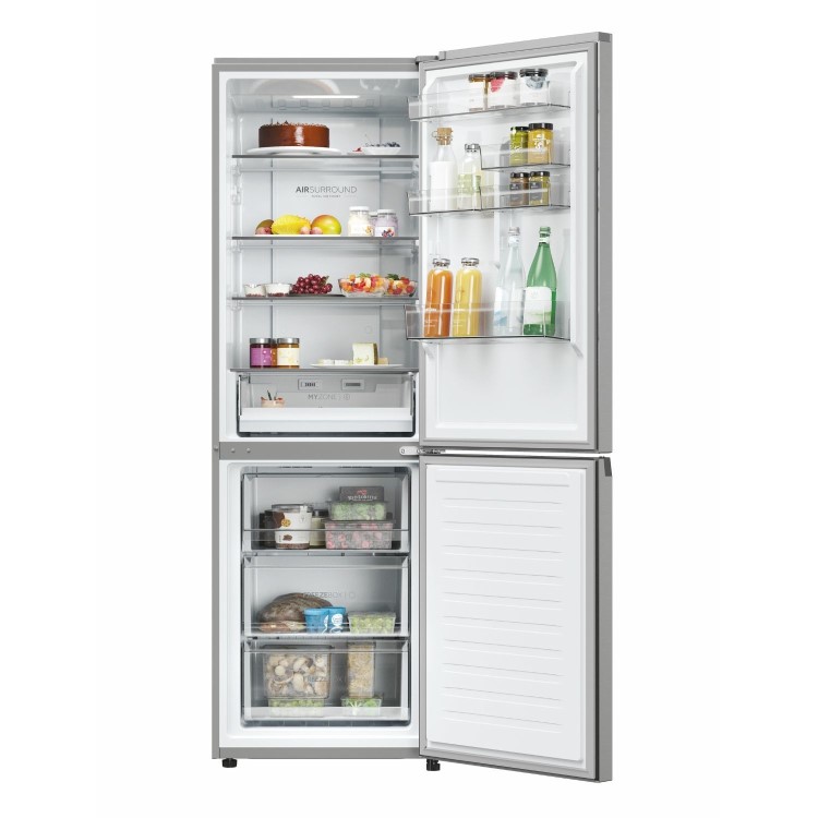 Haier Series 3 352 Litre 60/40 Freestanding Fridge Freezer - Platinum