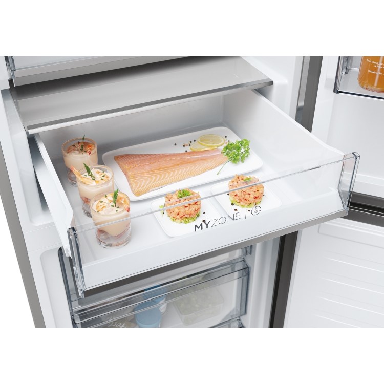 Haier 2D 60 Series 5 Pro 349 Litre 60/40 Freestanding Fridge Freezer - Silver