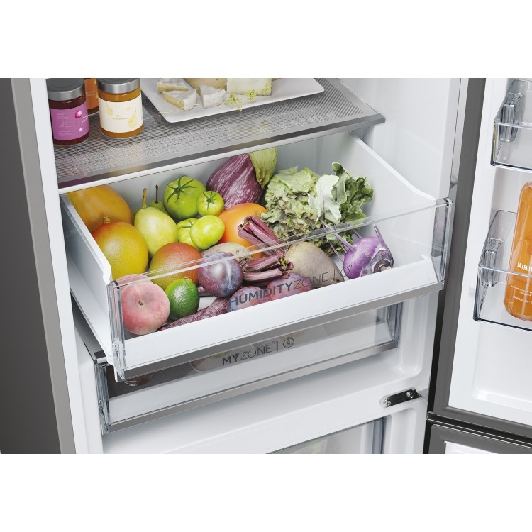 Haier 2D 60 Series 5 Pro 349 Litre 60/40 Freestanding Fridge Freezer - Silver