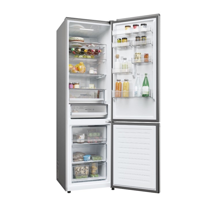 Refurbished Haier Series 5 HDPW5620DNPK Freestanding 406 Litre 70/30 Frost Free Fridge Freezer Silver