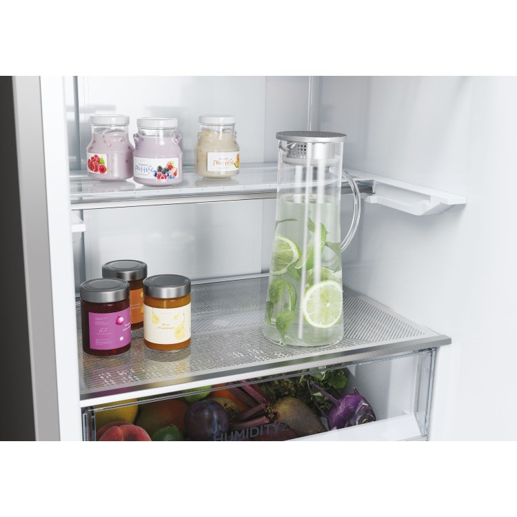 Refurbished Haier Series 5 HDPW5620DNPK Freestanding 406 Litre 70/30 Frost Free Fridge Freezer Silver