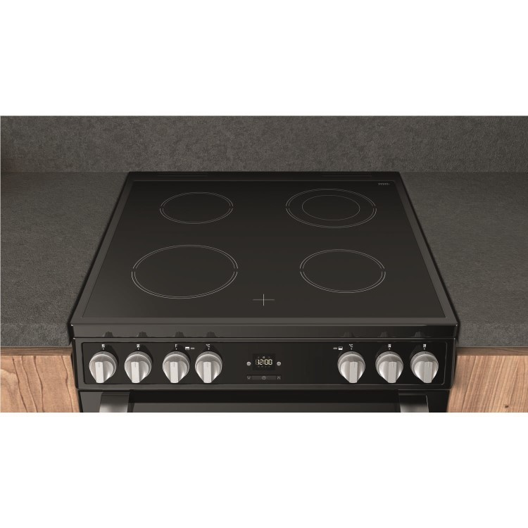 Hotpoint 60cm Electric Cooker - Black