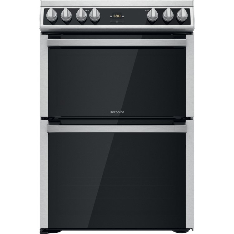 Hotpoint 60cm Double Oven Electric Cooker - Stainless Steel