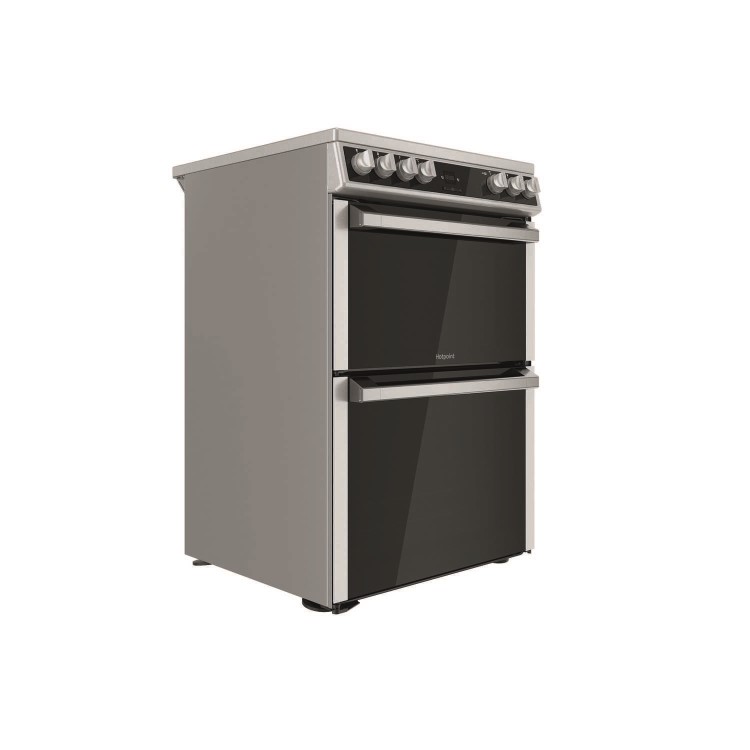 Hotpoint 60cm Double Oven Electric Cooker - Stainless Steel