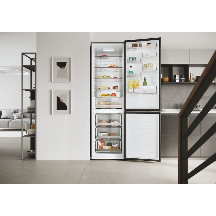 Refurbished Haier 2D 60 Series 1 HDW1620DNPK Freestanding 377 Litre 70/30 Frost Free Fridge Freezer Silver