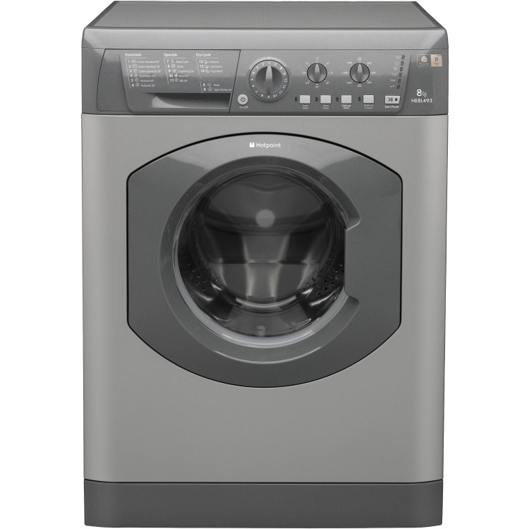 Hotpoint HE8L493G 8kg 1400rpm Freestanding Washing Machine - Graphite