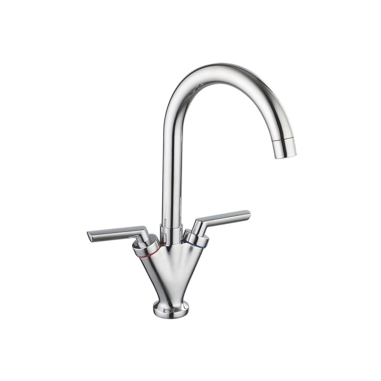 Hector Dual Lever Monobloc Mixer Kitchen Tap- Chrome