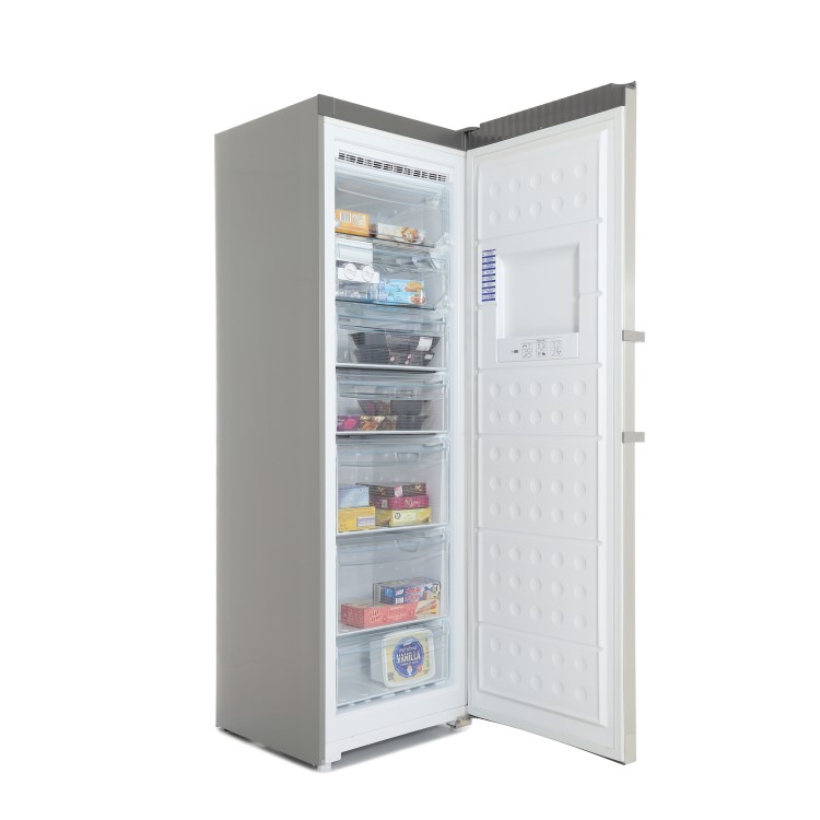 Haier HF-255FAA 60cm Wide Frost Free Freestanding Upright Freezer - Silver